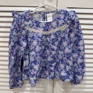 Nordstrom Kids’ Long Sleeve Smocked Top Size 3 Brand New